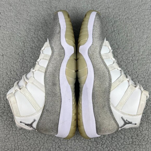 Jordan 11 Vast Grey Womens 8 Shoe Metallic Silver White Glitter Retro Mens 6.5 2 - Picture 11 of 11